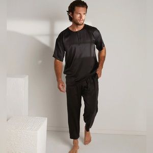NWT Lunya Lahgo Men’s Washable Silk PJ Pajamas Set